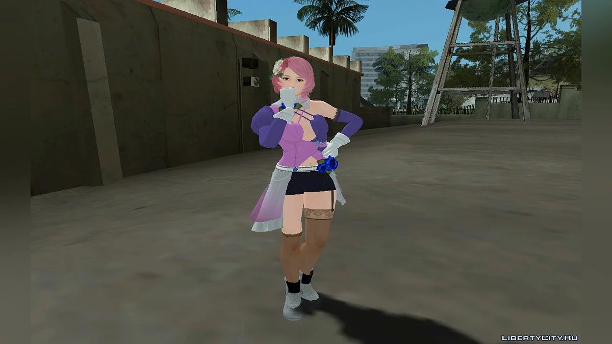 Alisa Boskonovich aus Tekken 7 im normalen Outfit / GTA San Andreas
