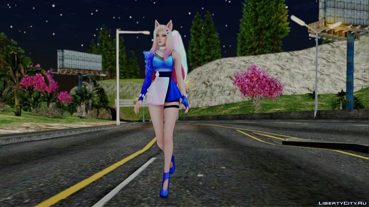 Ари K/DA из League of Legends: Wild Rift / GTA San Andreas