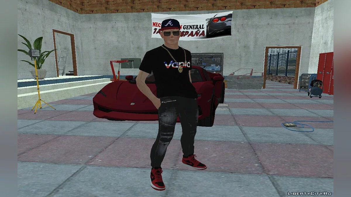 Джиммі Хопкінс з Bully в одязі з "DLC Los Santos Tuners" v1 / GTA San Andreas