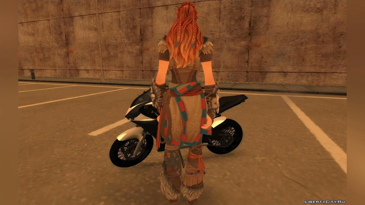 Aloy from Fortnite / GTA San Andreas