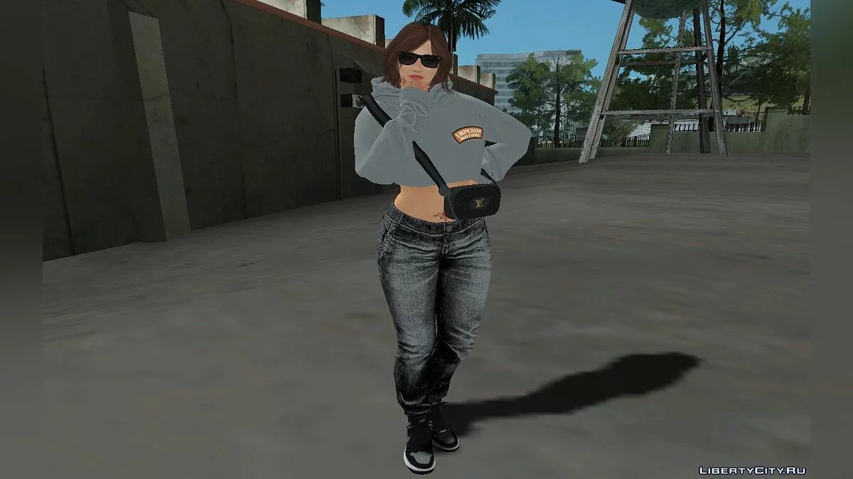 Катарина Алвес у стильному вбранні з DLC "Los Santos Tuners" / GTA San Andreas