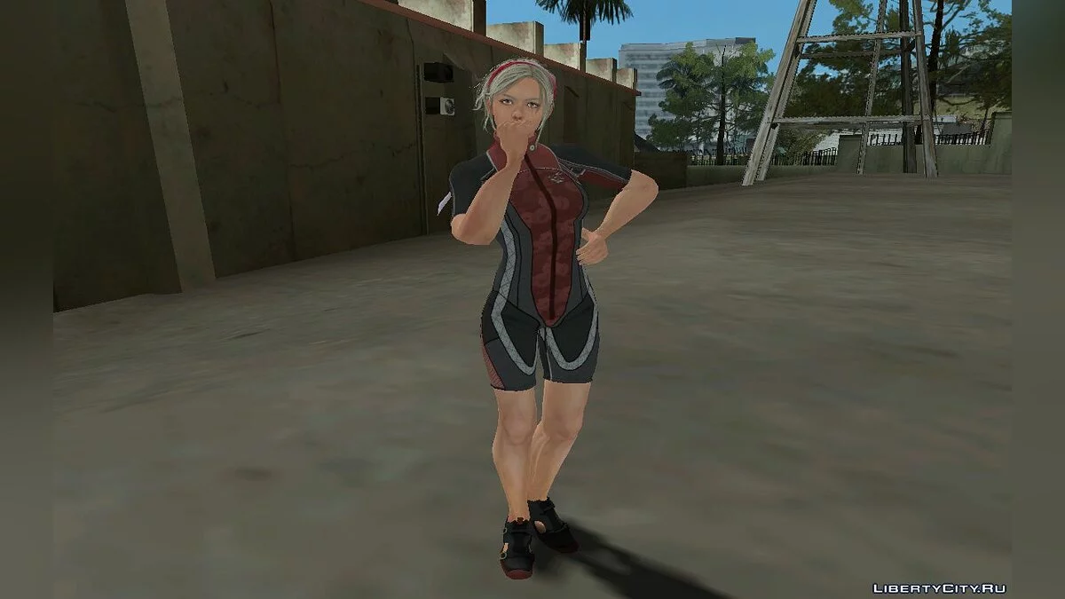 Lidia Sobieska dari Tekken 7 dalam wetsuit sporty / GTA San Andreas
