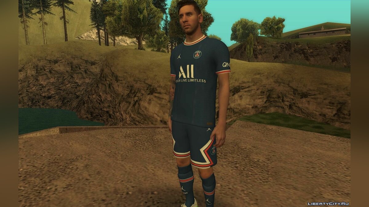 Lionel Messi Argentina T-Shirt 2021 for GTA San Andreas