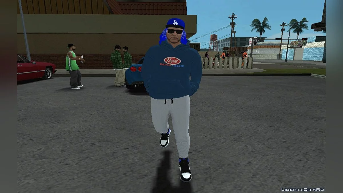 Skin aleatório de gangster masculino de GTA Online "DLC Los Santos Tuners" nº 1 / GTA San Andreas