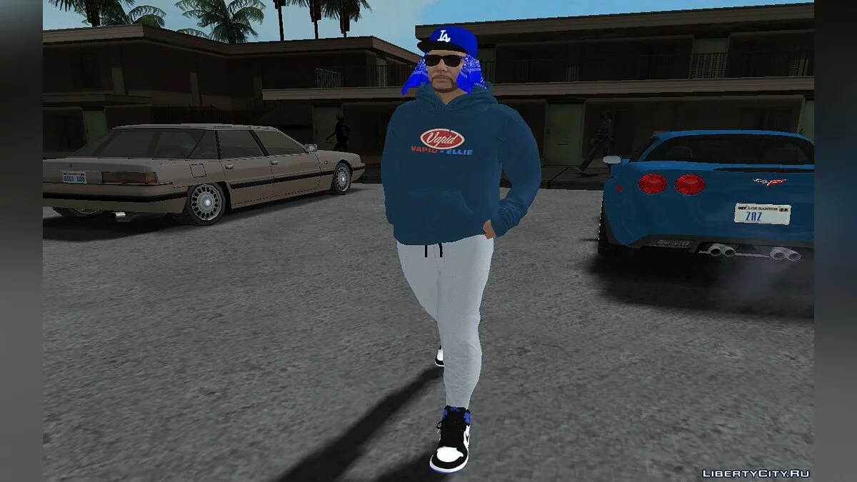 Skin aleatório de gangster masculino de GTA Online "DLC Los Santos Tuners" nº 1 / GTA San Andreas