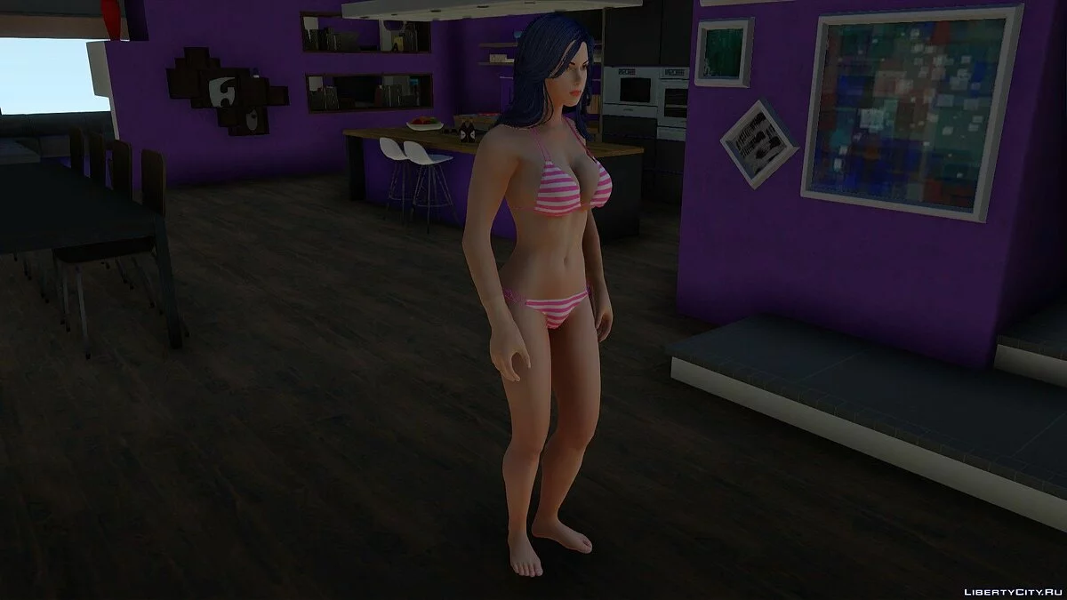Selena Kate dalam bikini dari Skyrim / GTA San Andreas