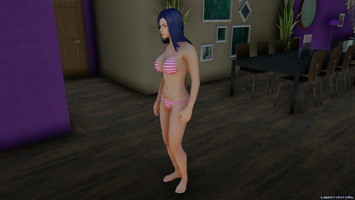 Selena Kate dalam bikini dari Skyrim / GTA San Andreas