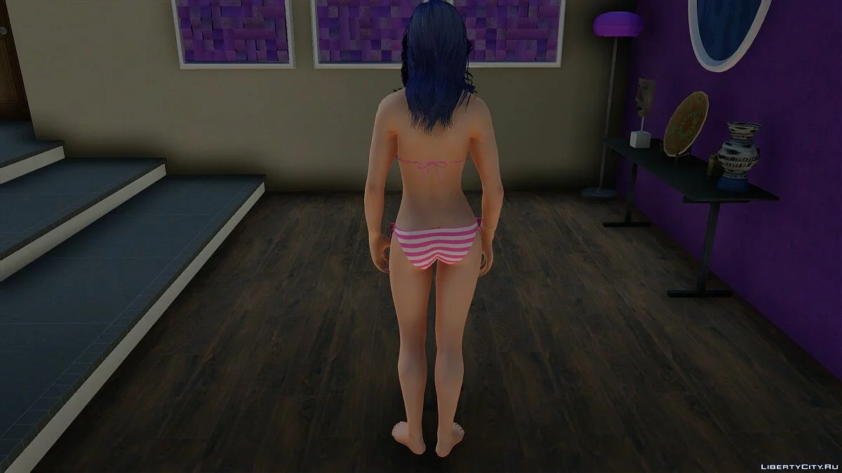 Selena Kate dalam bikini dari Skyrim / GTA San Andreas