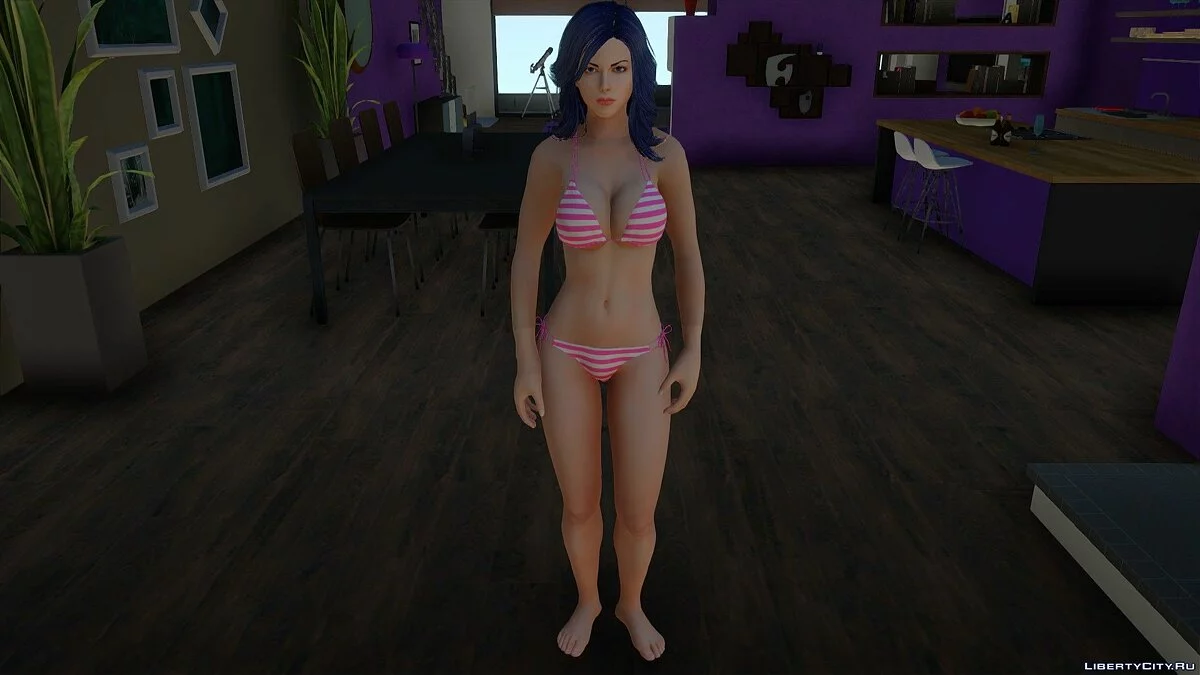 Selena Kate dalam bikini dari Skyrim / GTA San Andreas