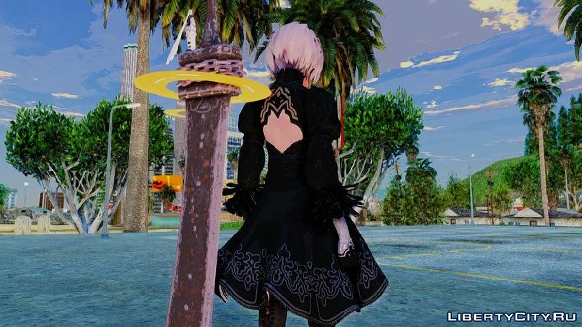NieR: Automata 的 2B / GTA San Andreas