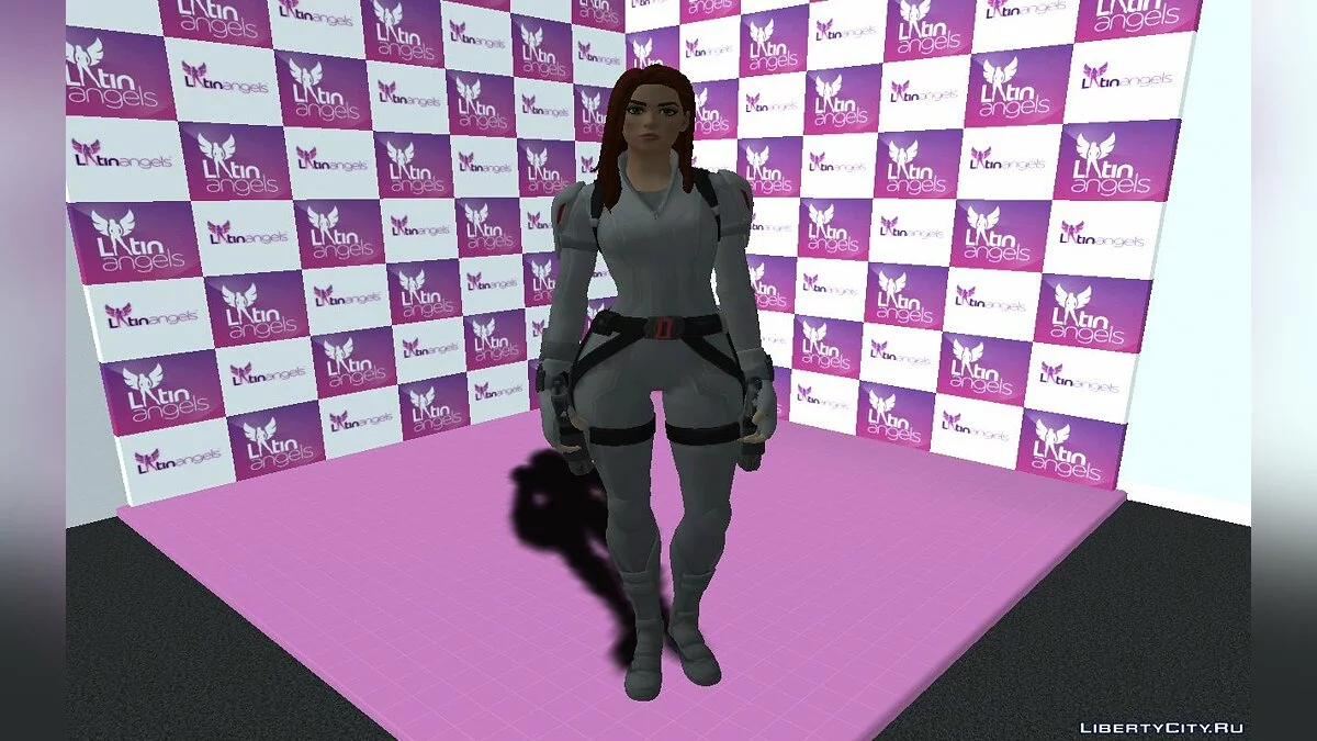 Black Widow White Suit aus Fortnite / GTA San Andreas