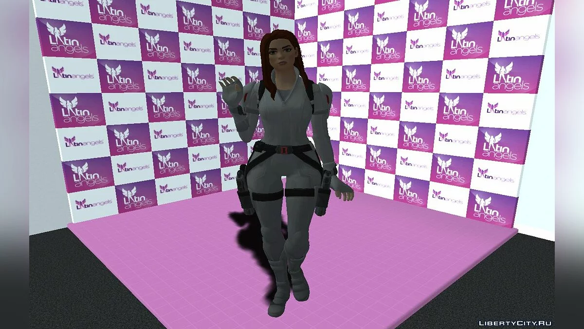 Black Widow White Suit aus Fortnite / GTA San Andreas