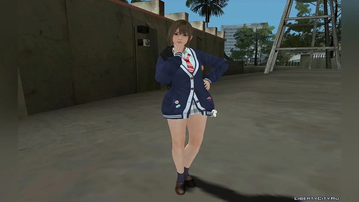 Misaki in school uniform / GTA San Andreas