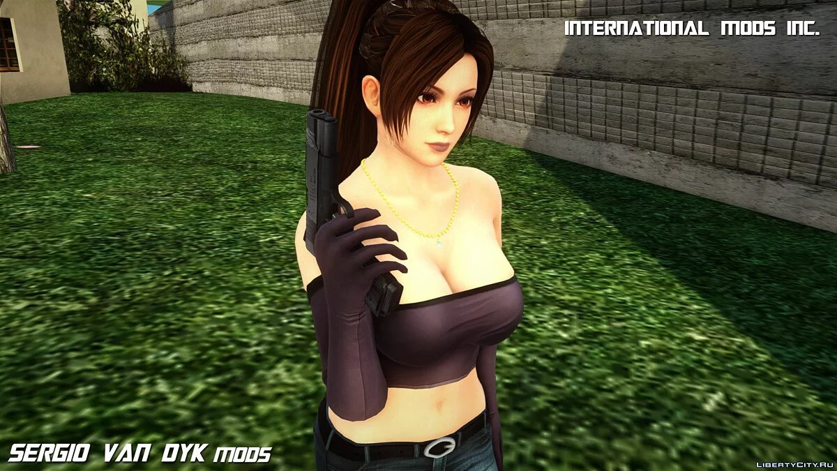 Mai Shiranui en ropa casual oscura / GTA San Andreas