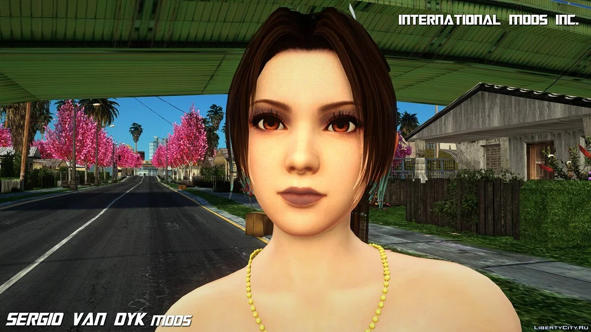 Mai Shiranui en ropa casual oscura / GTA San Andreas