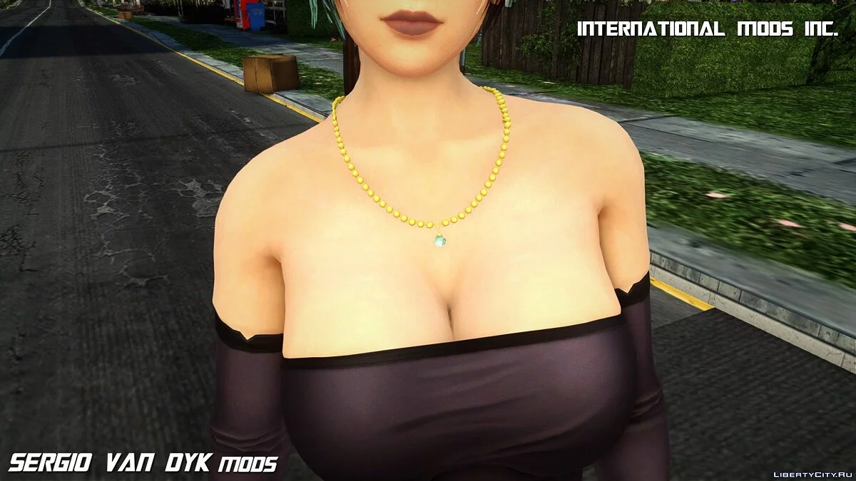 Mai Shiranui en ropa casual oscura / GTA San Andreas