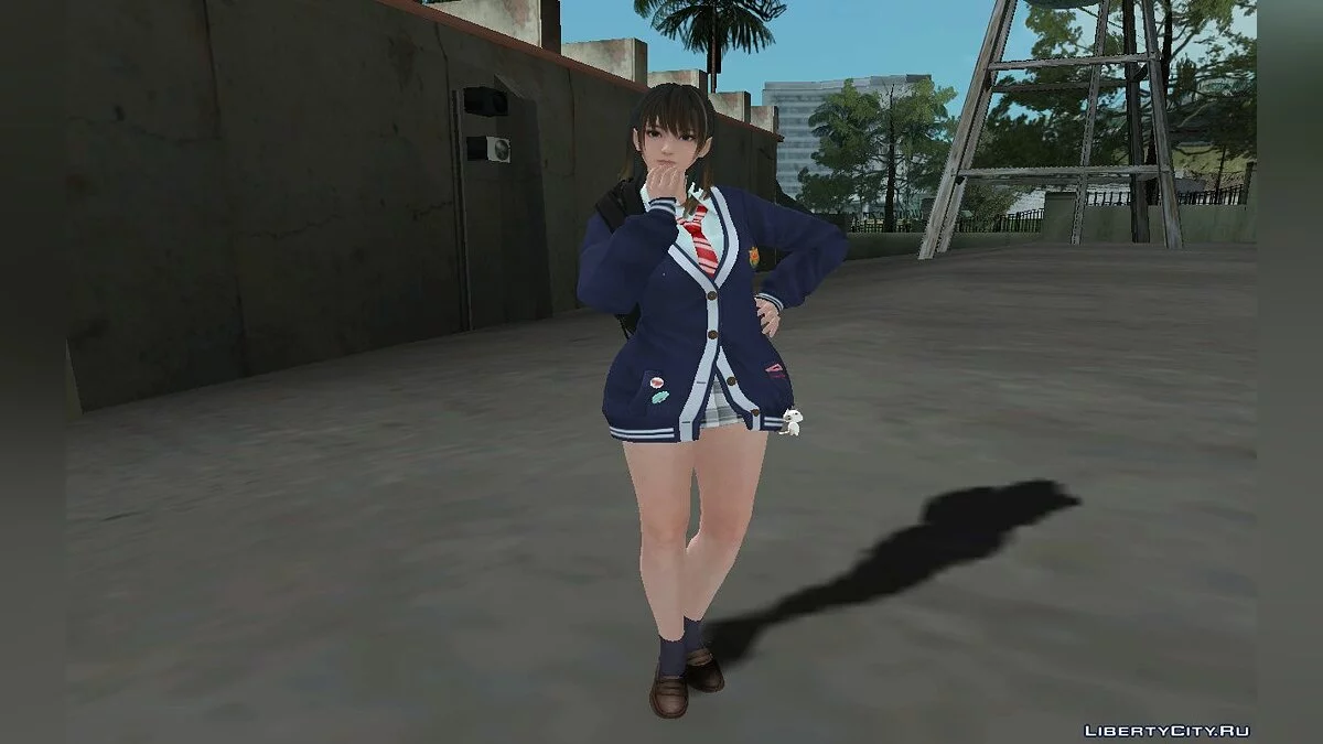 Nanami in School Uniform / GTA San Andreas