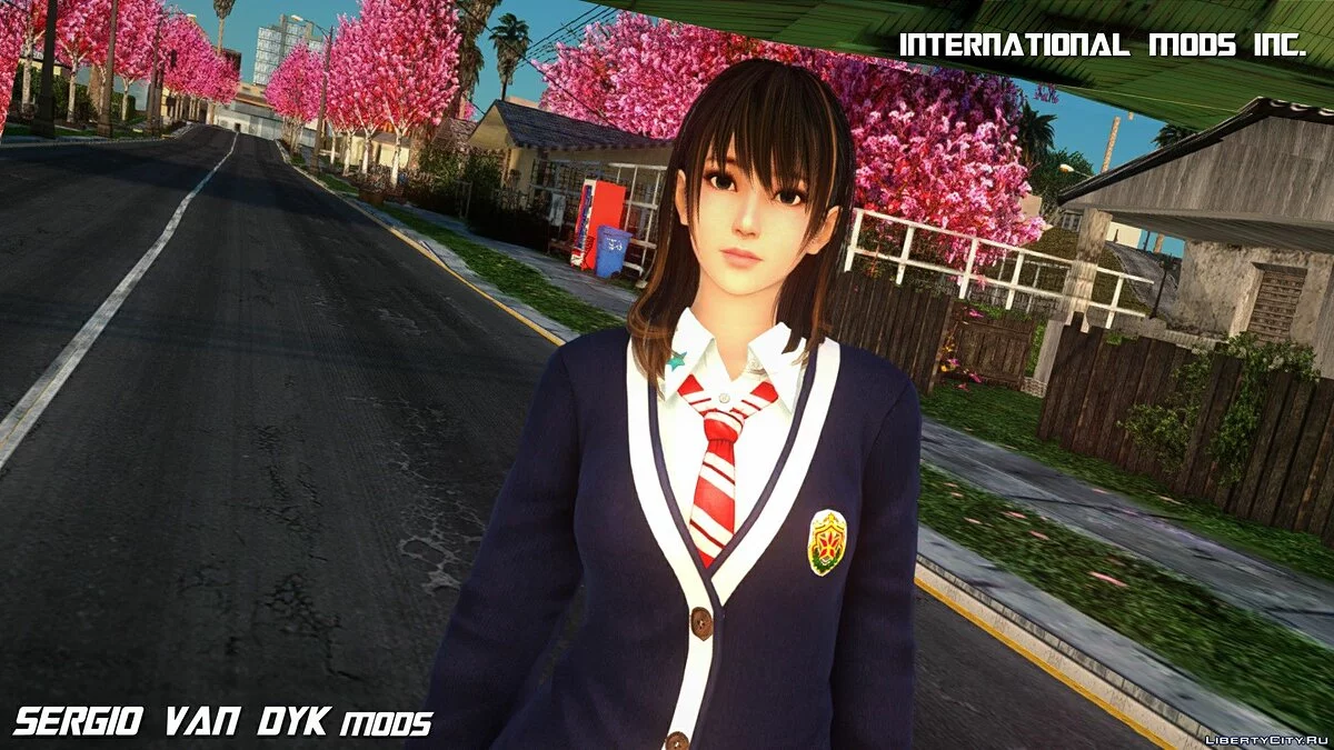 Nanami en uniforme escolar / GTA San Andreas