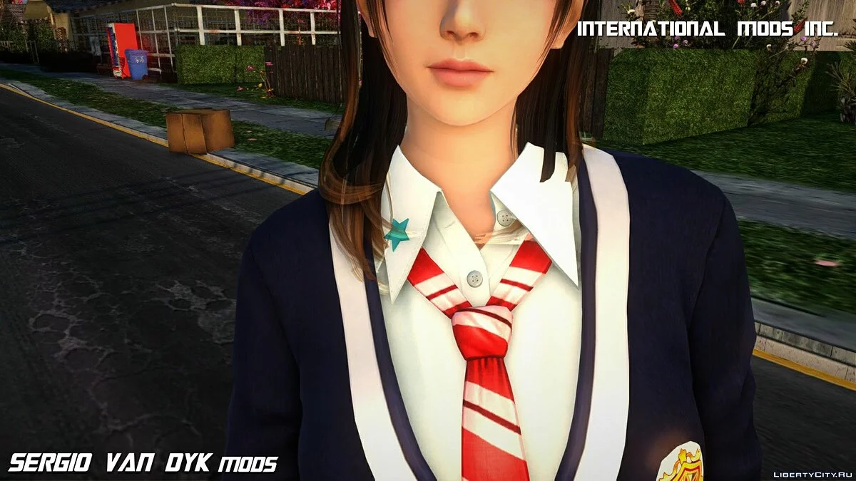 Nanami en uniforme escolar / GTA San Andreas