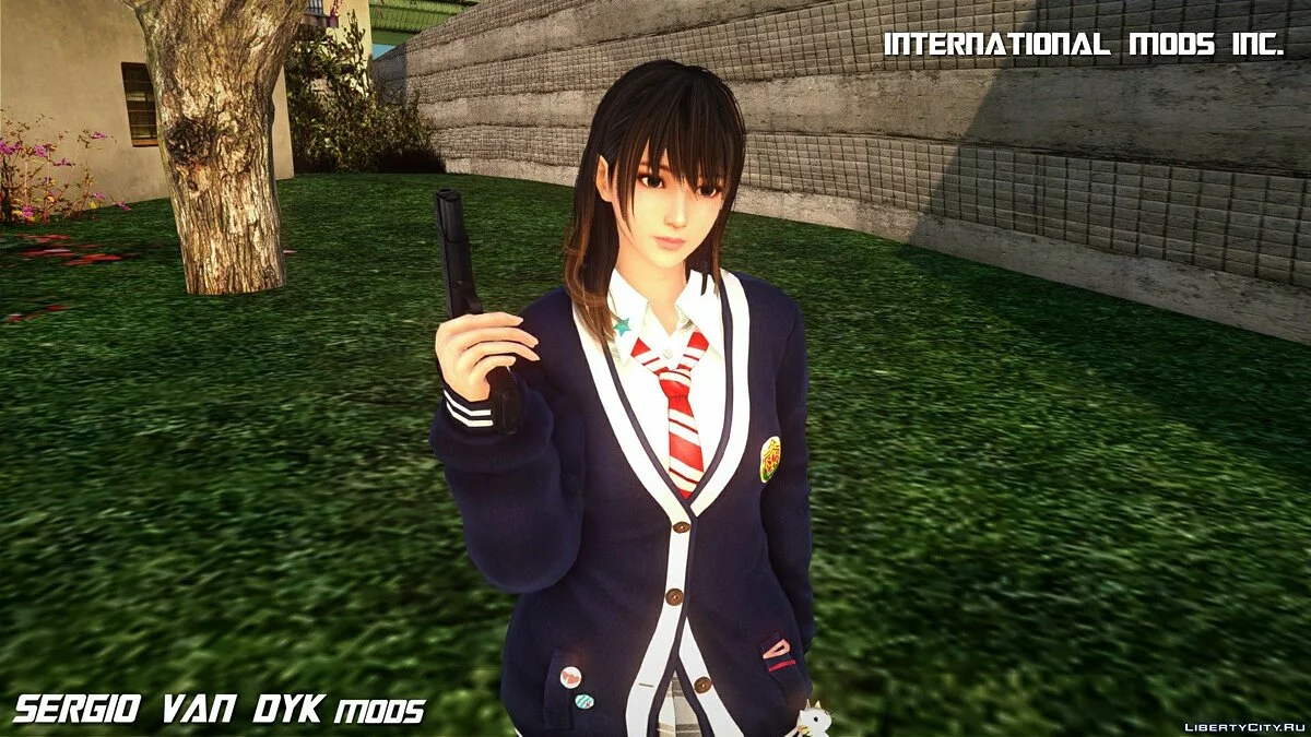 Nanami en uniforme escolar / GTA San Andreas
