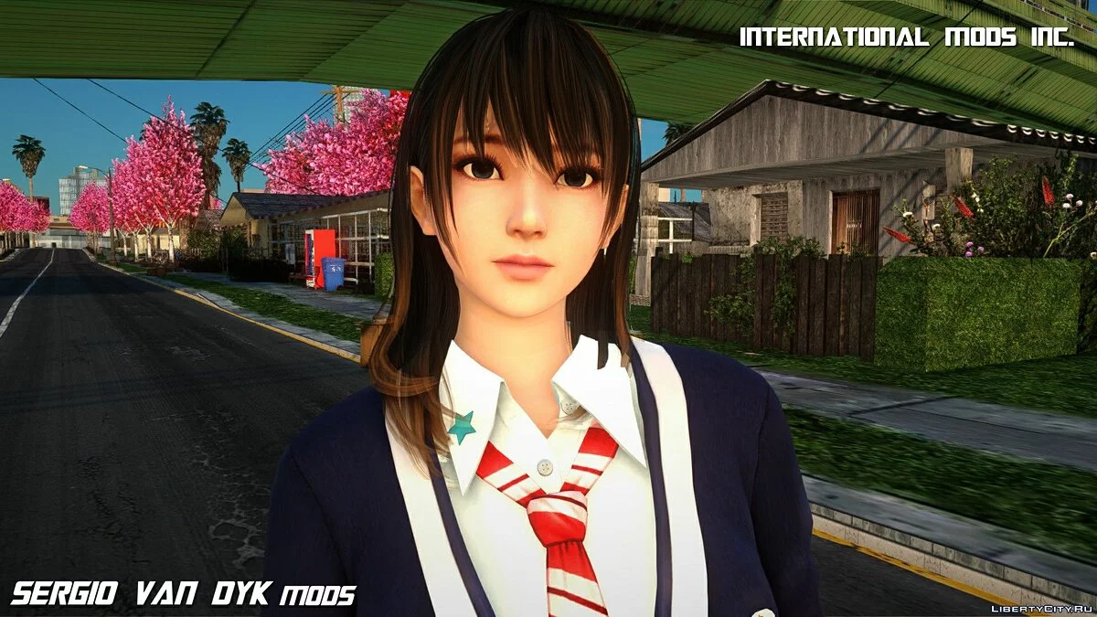 Nanami en uniforme escolar / GTA San Andreas
