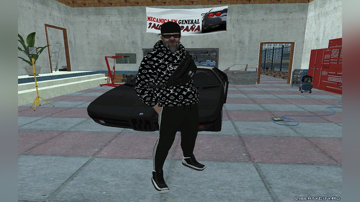 New Cwmonb2 Casual V1 Don Pancho Hoodie LV 2 for GTA San Andreas