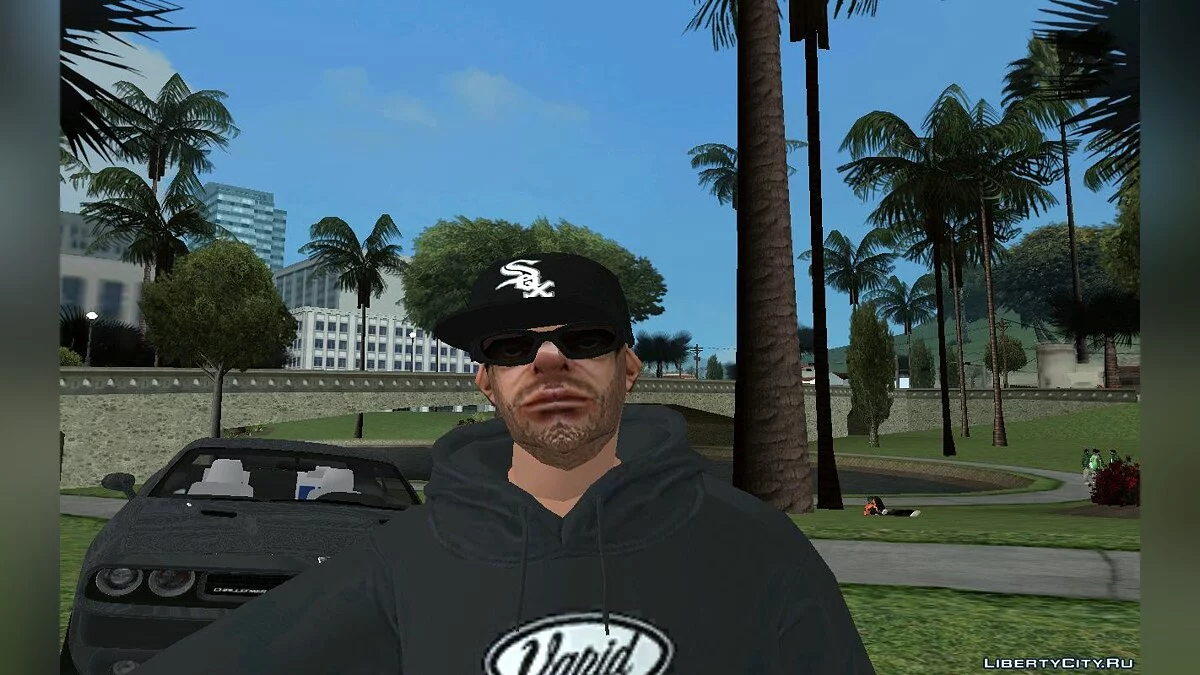 New Swmotr3 v1 in an outfit from DLC Los Santos Tuners / GTA San Andreas