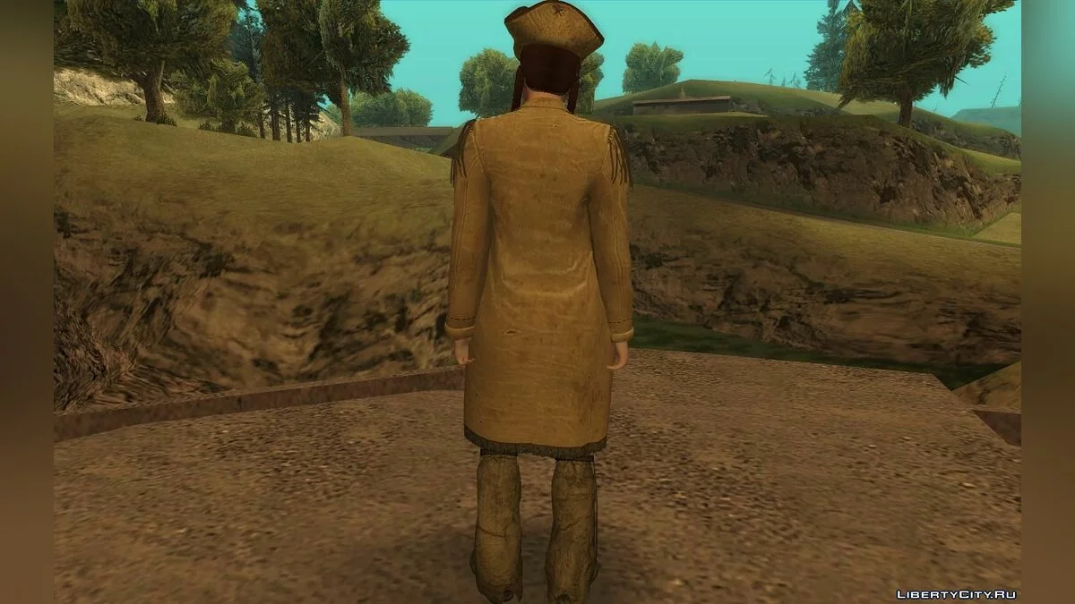 Characters in pirate costumes from GTA Online / GTA San Andreas