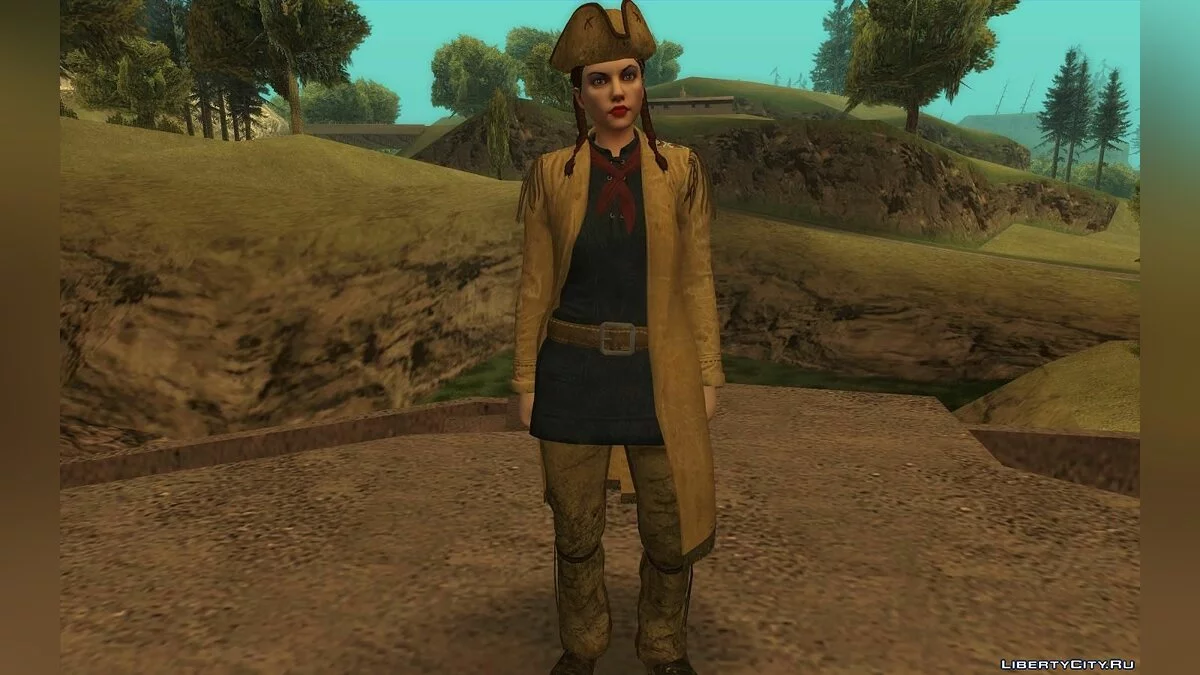 Characters in pirate costumes from GTA Online / GTA San Andreas