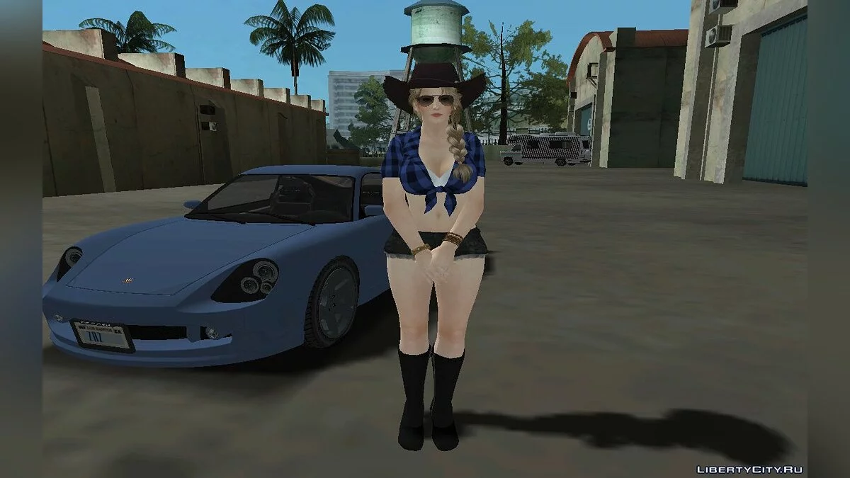 Сара Брайан у вбранні пастушки / GTA San Andreas