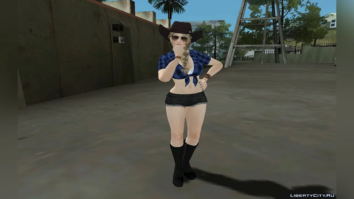 Сара Брайан у вбранні пастушки / GTA San Andreas