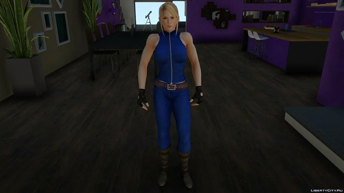 Sarah Bryant (Costume 1) from Dead Or Alive 5 / GTA San Andreas