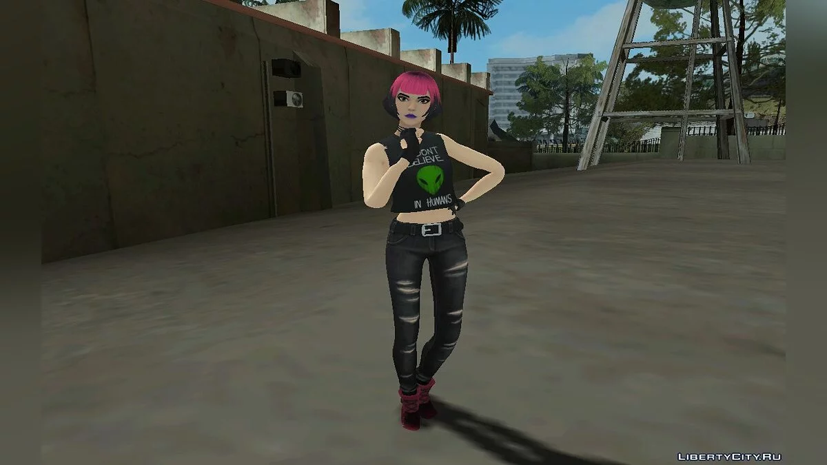 Sunny dari Fortnite / GTA San Andreas