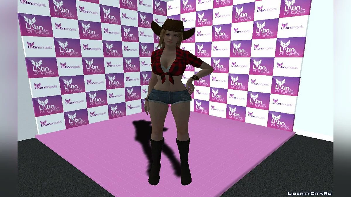 Tina Armstrong in a cowgirl outfit / GTA San Andreas