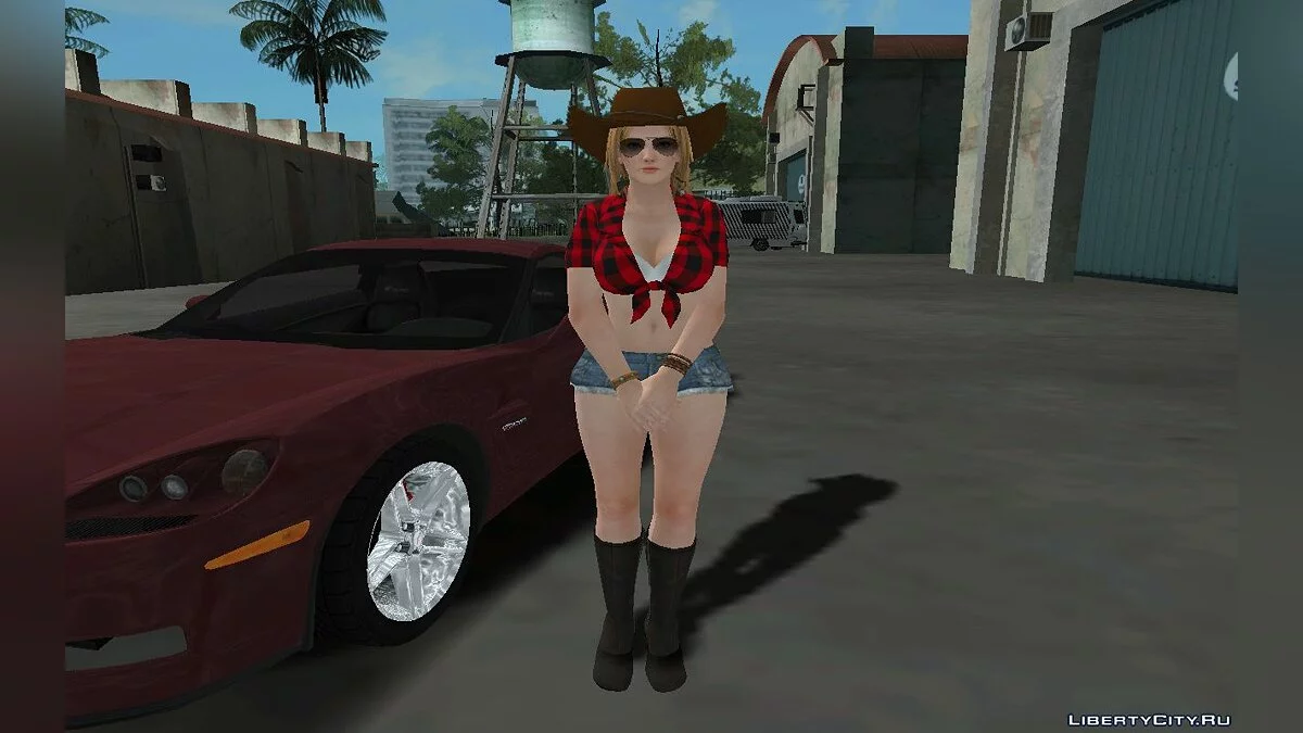 Tina Armstrong in a cowgirl outfit / GTA San Andreas