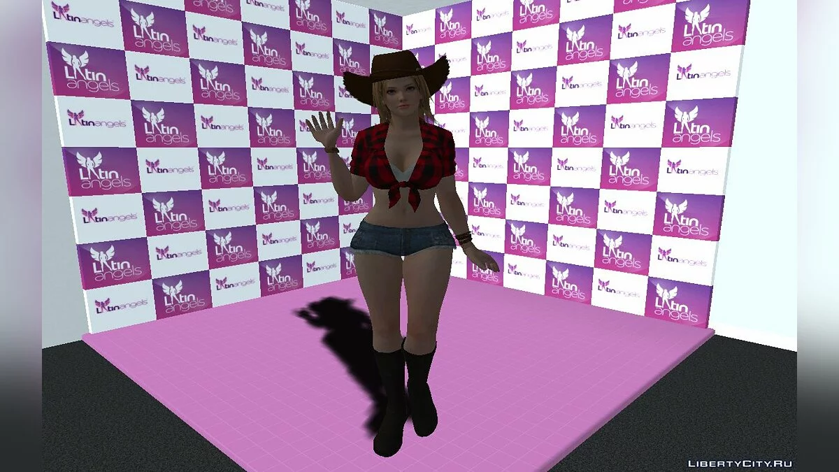 Tina Armstrong in a cowgirl outfit / GTA San Andreas