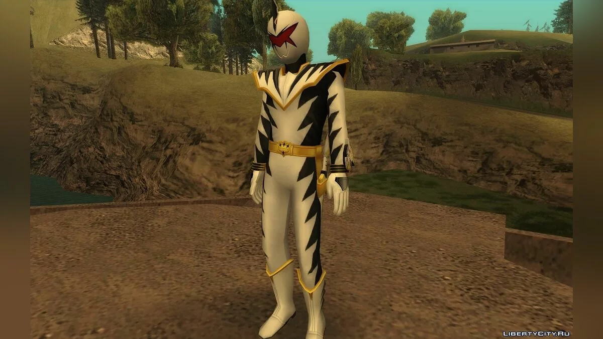 White Ranger from Power Rangers Dino Thunder / GTA San Andreas