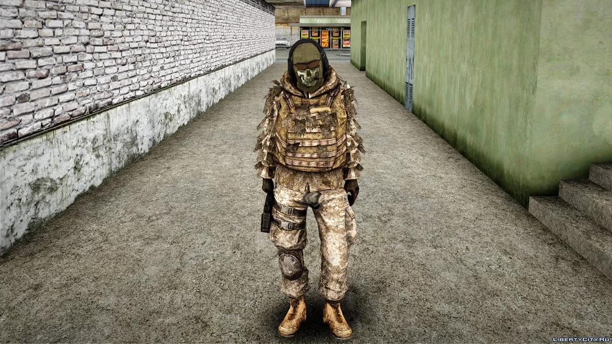 Sniper Ghost COD MW2 Camo Gurun / GTA San Andreas