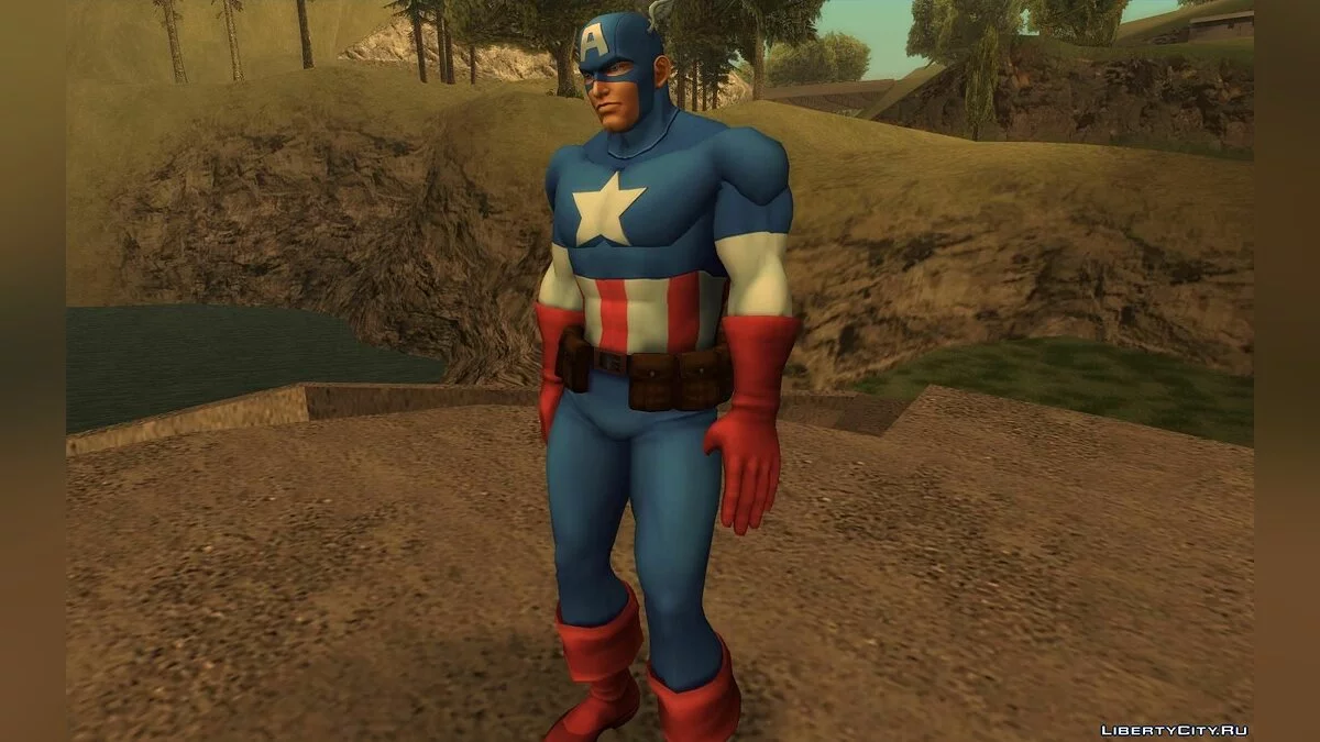 Captain America (Marvel vs Capcom 3) / GTA San Andreas