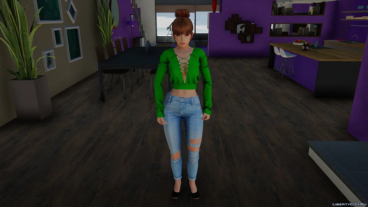 Касуми в повседневной одежде v14 / GTA San Andreas
