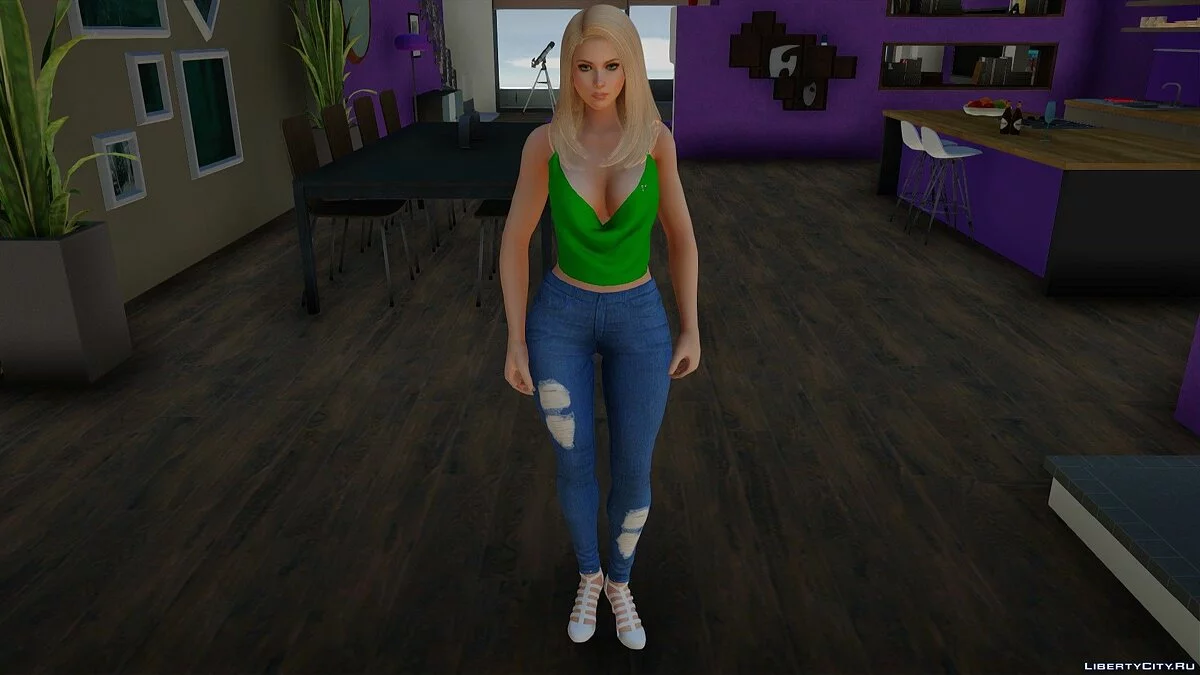 Helena Douglas in casual clothes v18 / GTA San Andreas