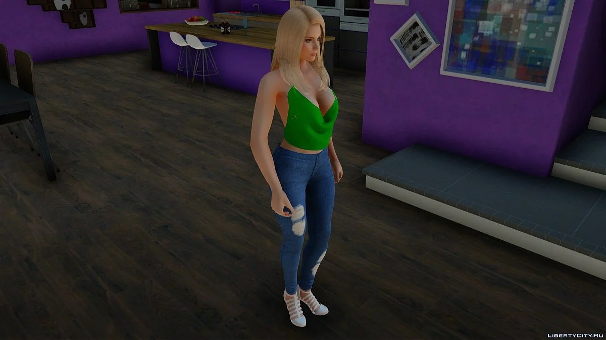 Helena Douglas in casual clothes v18 / GTA San Andreas