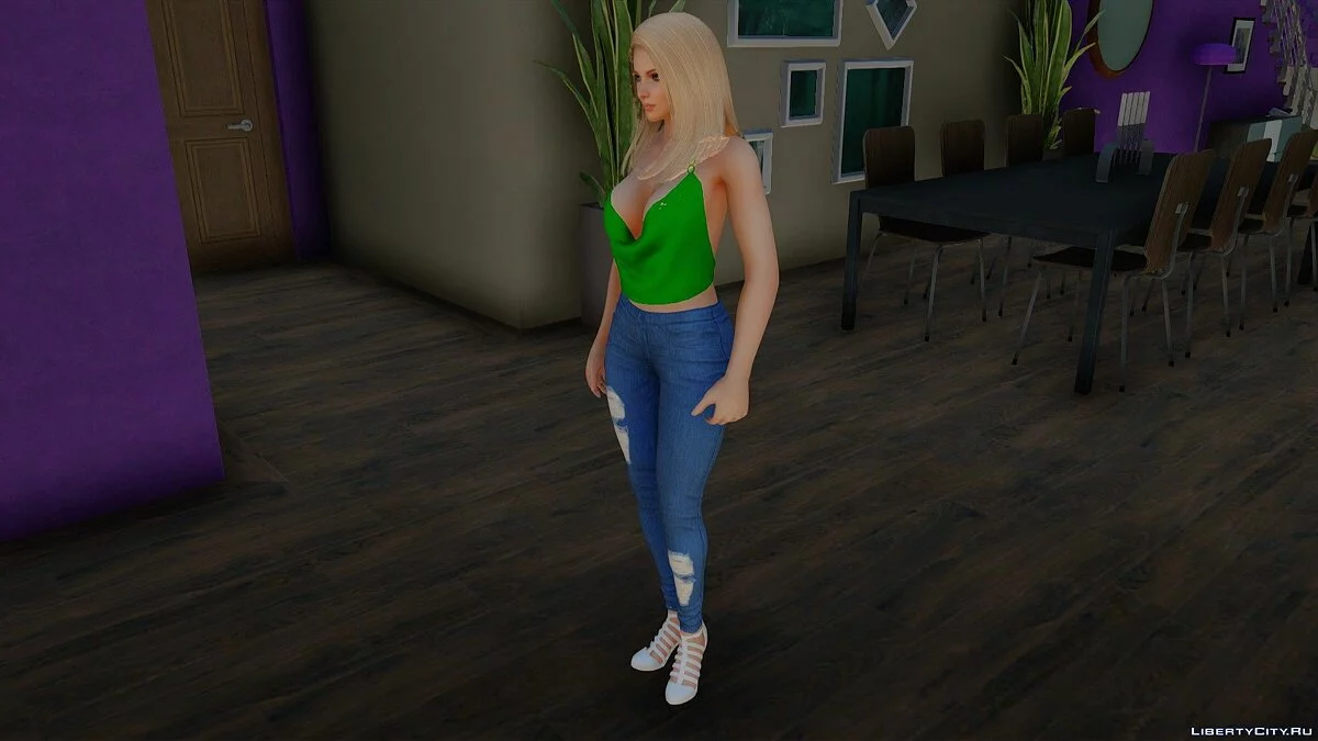 Helena Douglas in casual clothes v18 / GTA San Andreas