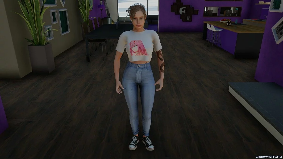 Claire Redfield dalam Pakaian Sehari-hari / GTA San Andreas