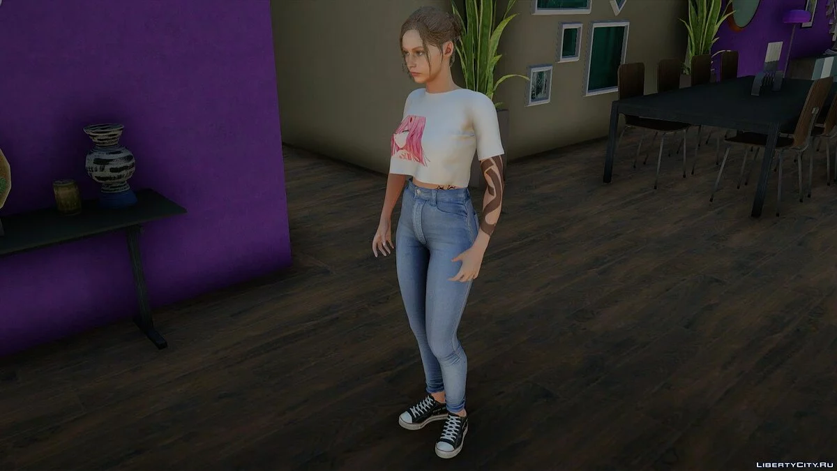 Claire Redfield dalam Pakaian Sehari-hari / GTA San Andreas