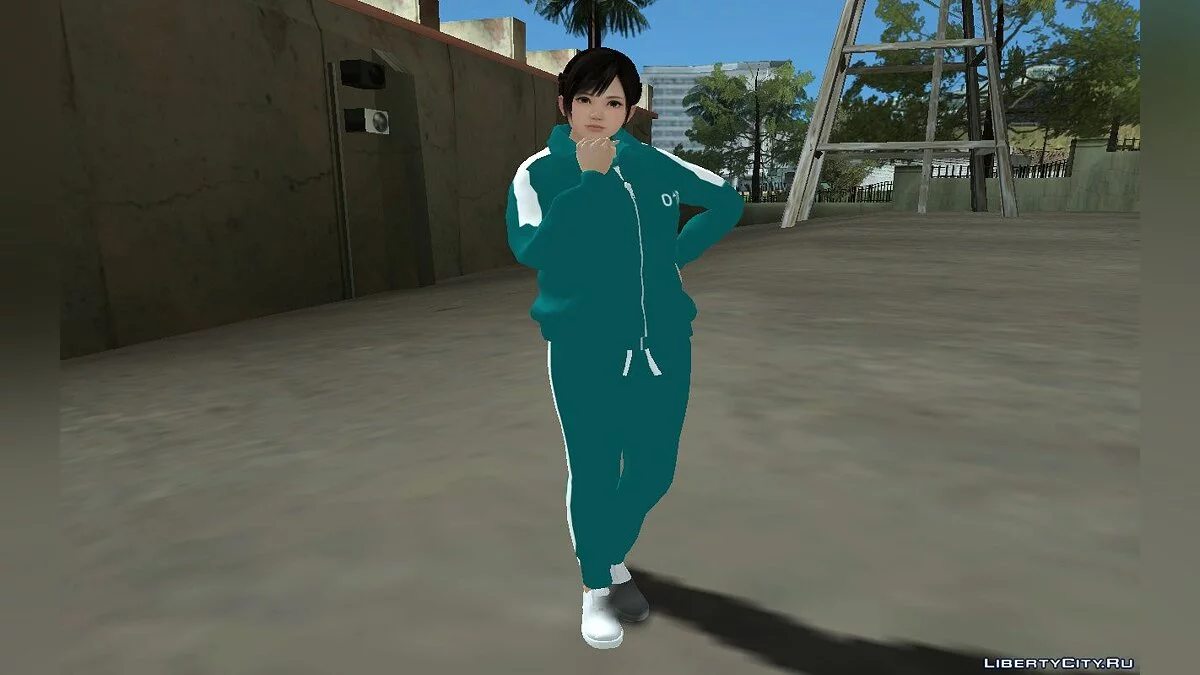 Кокоро в костюмі №018 із серіалу "Гра в кальмара" / GTA San Andreas