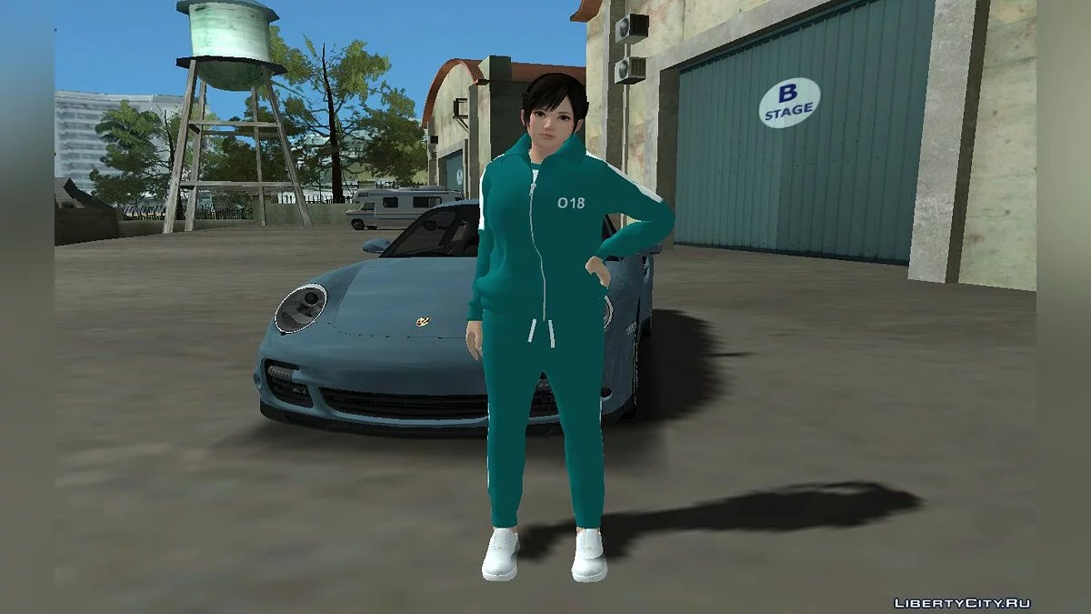 Кокоро в костюмі №018 із серіалу "Гра в кальмара" / GTA San Andreas