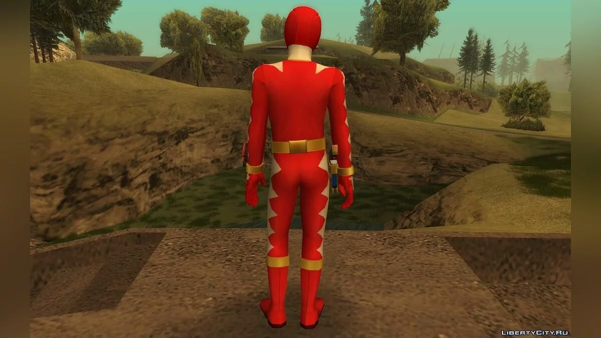 Червоний Рейнджер з Power Rangers Dino Thunder / GTA San Andreas