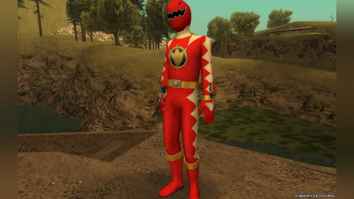 Червоний Рейнджер з Power Rangers Dino Thunder / GTA San Andreas