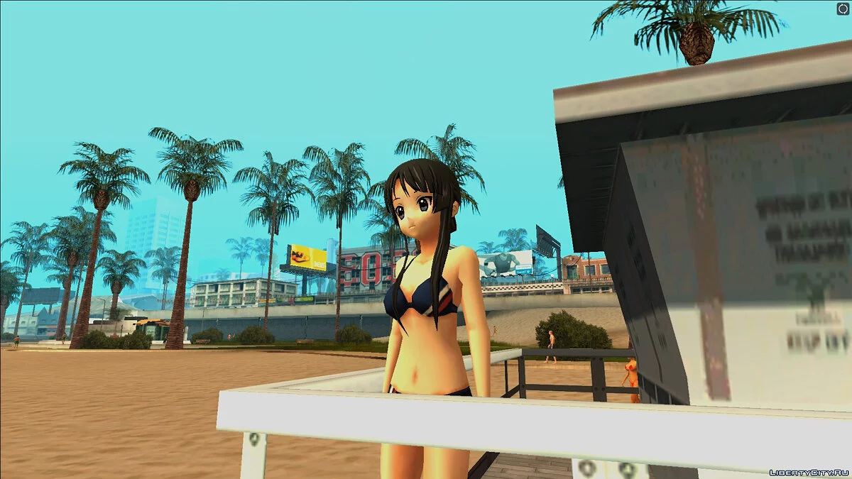 Mio Akiyama in a swimsuit / GTA San Andreas